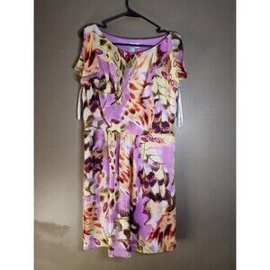 New Emma & Michele Spring / Summer Multicolored Floral  Dress Size 14